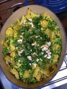 Cauliflower and Leek Biryani