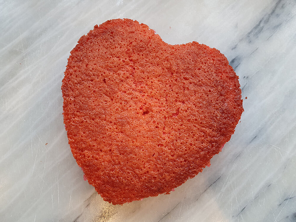 Heart Shaped Candle Cake