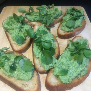 Crostini Minted Broad Bean