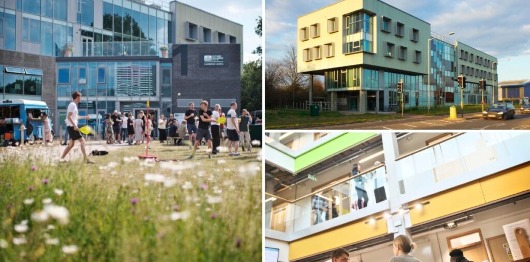 A montage of images of the Allia Future Business Centre